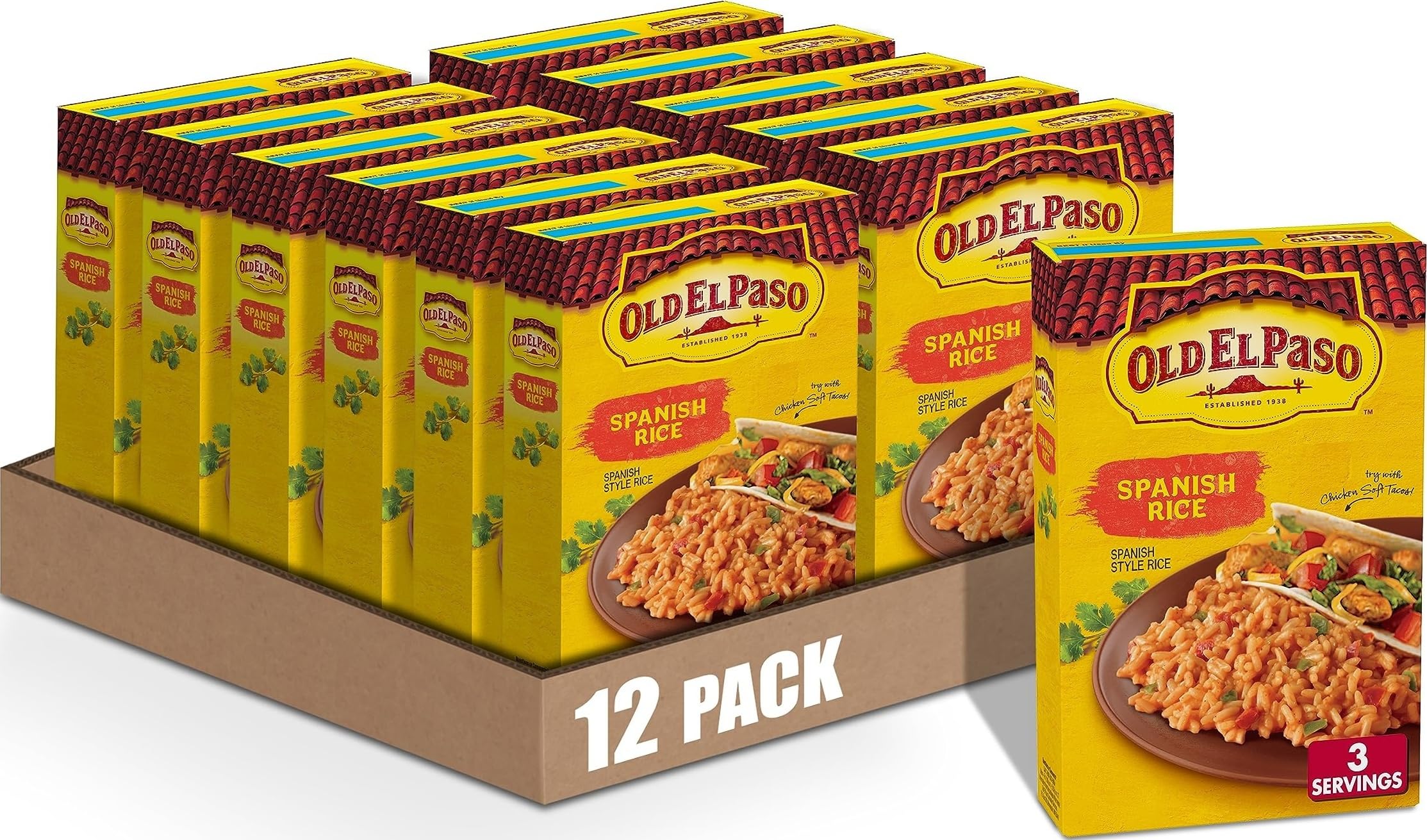 Old El Paso front packaging showing 7.6 oz pouch and clear branding to ease pantry choice