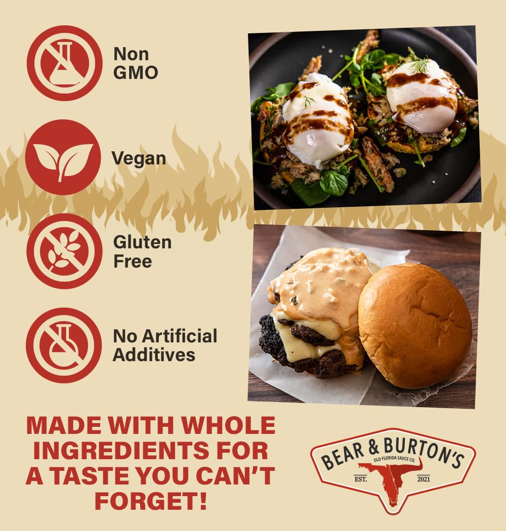 Old Florida Sauce Co. bottles next to a ruler to show 12 oz scale benefit for portion planning