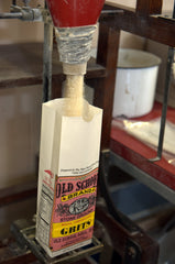 Old School Brand close-up of medium-coarse stone-ground texture enhancing flavor