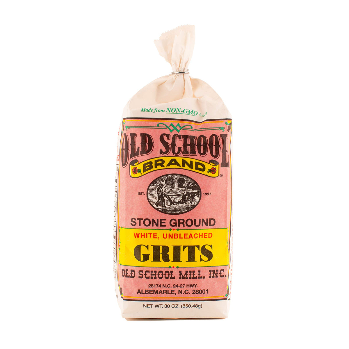 Old School Brand front packaging showing 30 oz bag and product name benefits