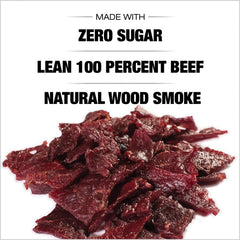 Old Trapper resealable zip closure preserving freshness on pack