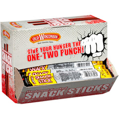 Old Wisconsin front packaging showing honey brown sugar turkey sticks and benefits