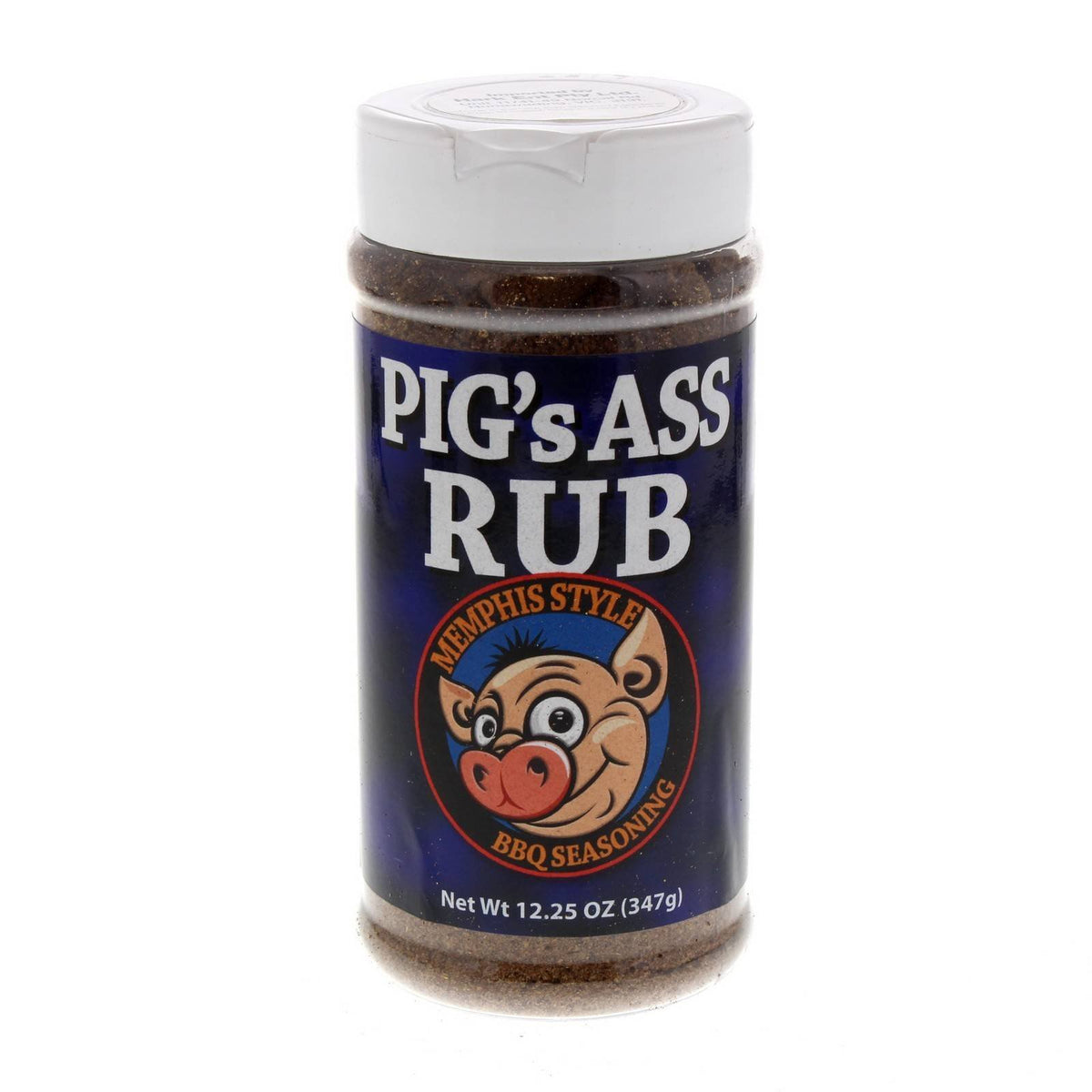 Old World Pig's Ass Rub front bottle showing packaging and seasoning benefits