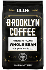 OLDE BROOKLYN COFFEE front packaging 5lb showing brand and convenience