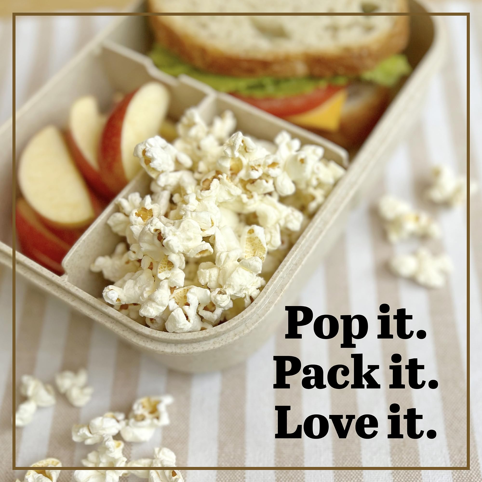 Olde World Popcorn scale showing portion size to illustrate 6 lb value and multiple uses