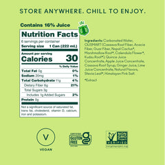 OLIPOP can in hand for scale demonstrating compact 7.5 fl oz size, brand portion-control benefit
