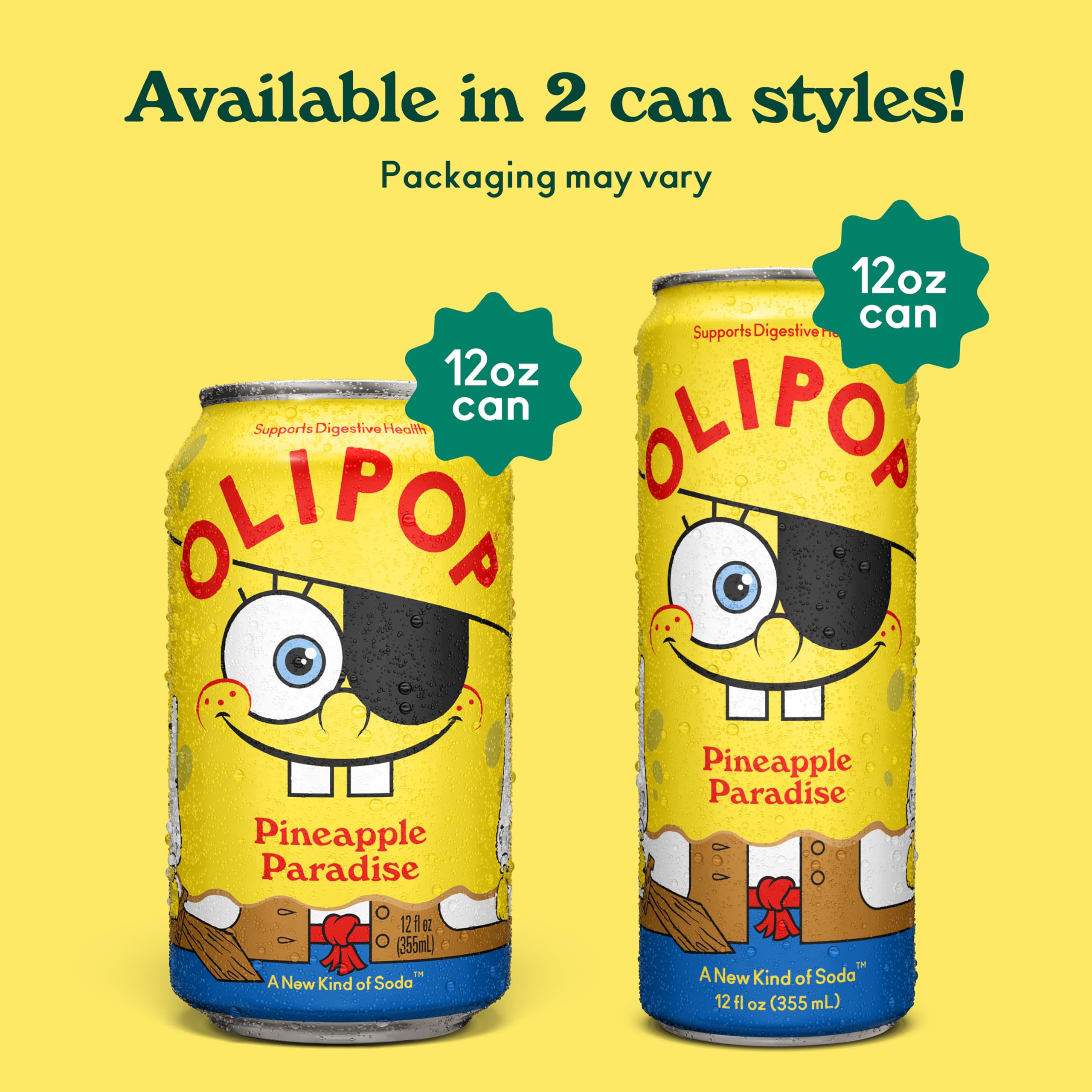 OLIPOP pour into glass with visible bubbles and foam, delivering crisp effervescence benefit