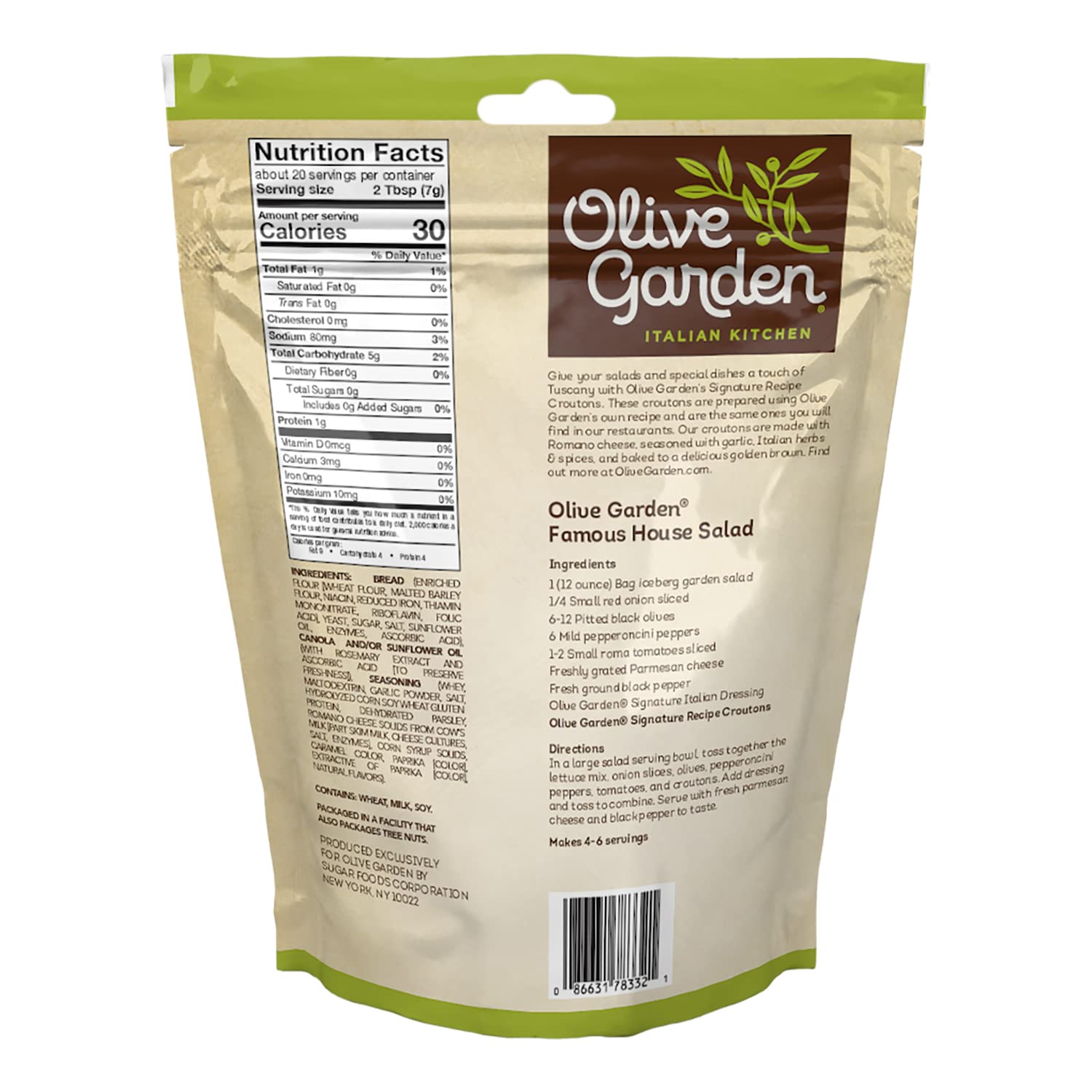 Olive Garden croutons close-up texture highlighting golden crunch and seasoning benefit