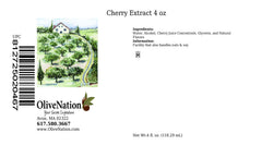 OliveNation cherry extract being poured into a bowl, demonstrates easy measuring and pure cherry flavor