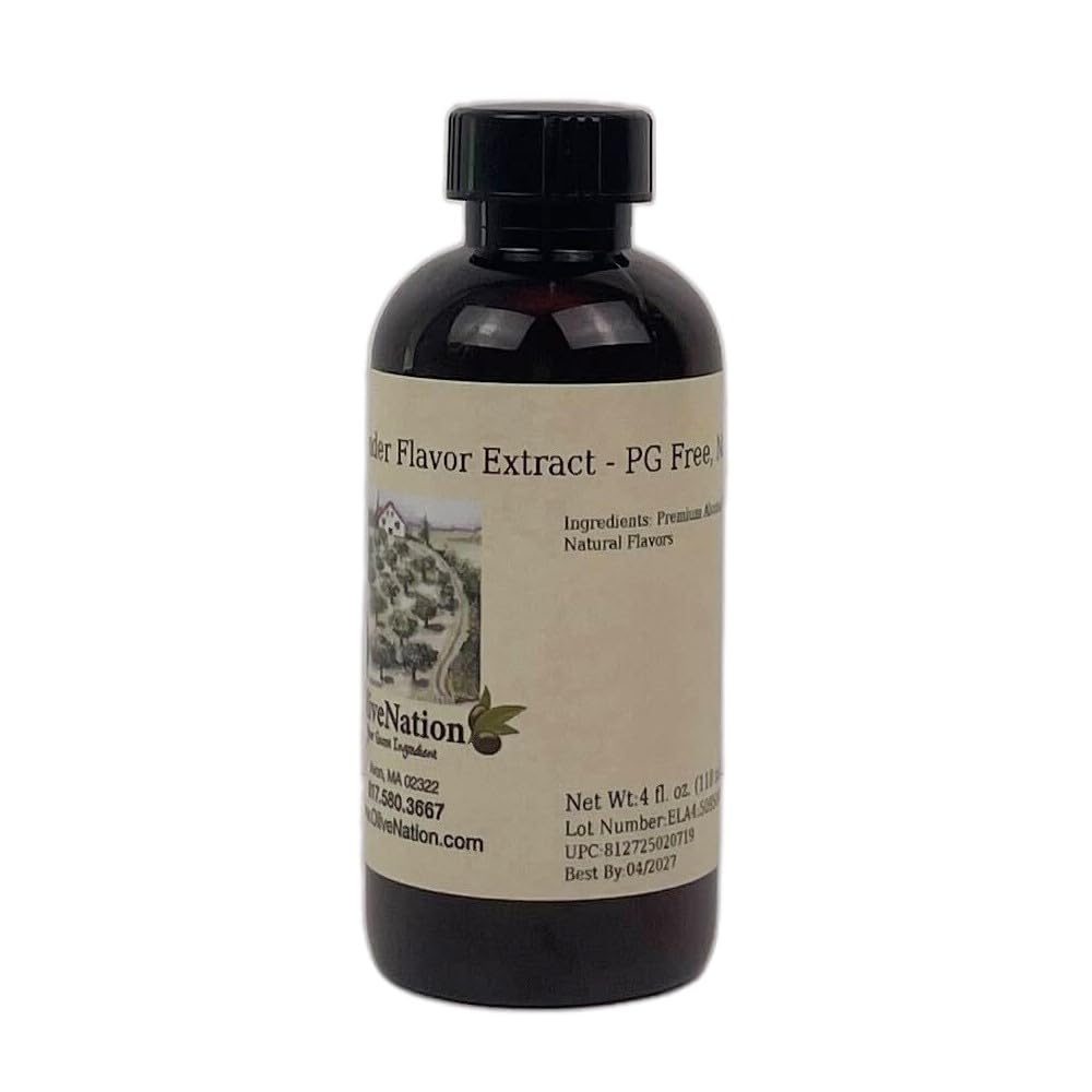 OLIVENATION lavender extract front bottle showing label and 4 fl oz size for recipe use