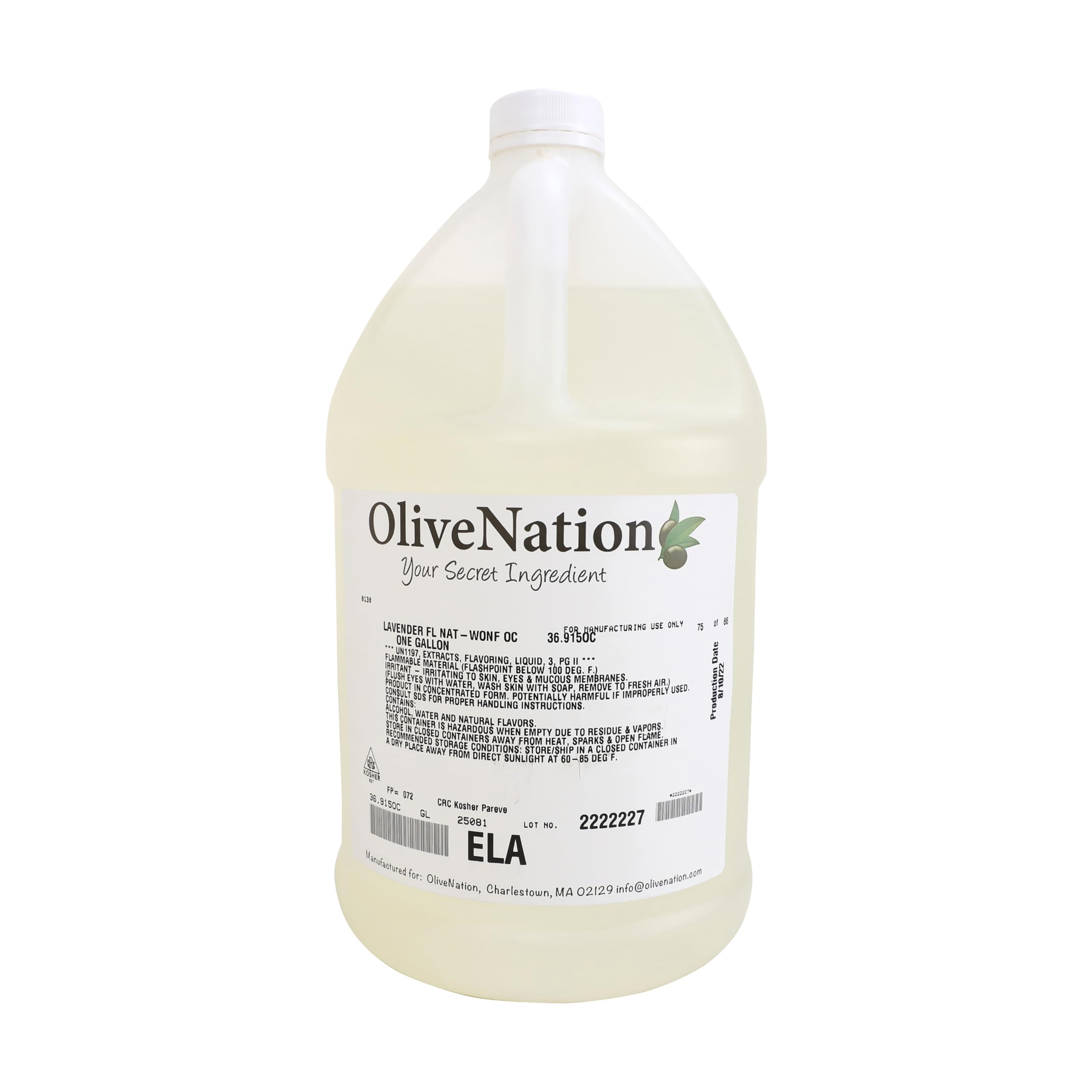 OLIVENATION lavender extract being added to a cupcake batter illustrating delicate floral flavor
