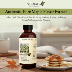 OliveNation 4 oz bottle next to measuring spoon for size and portion guidance