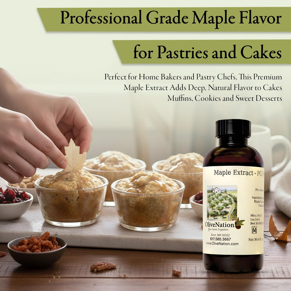 OliveNation product label detail showing ingredients and PG free benefit