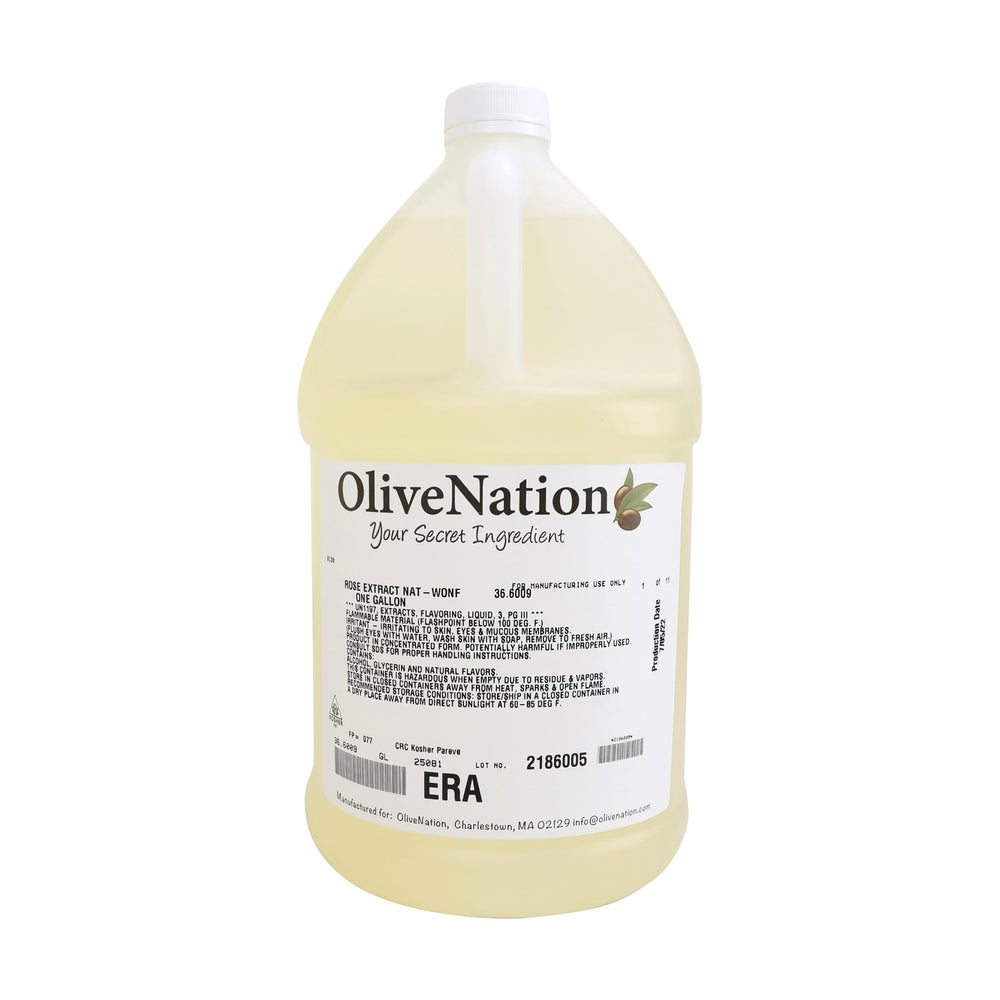 OLIVENATION bottle next to a measuring spoon to show 8 oz size and serving scale