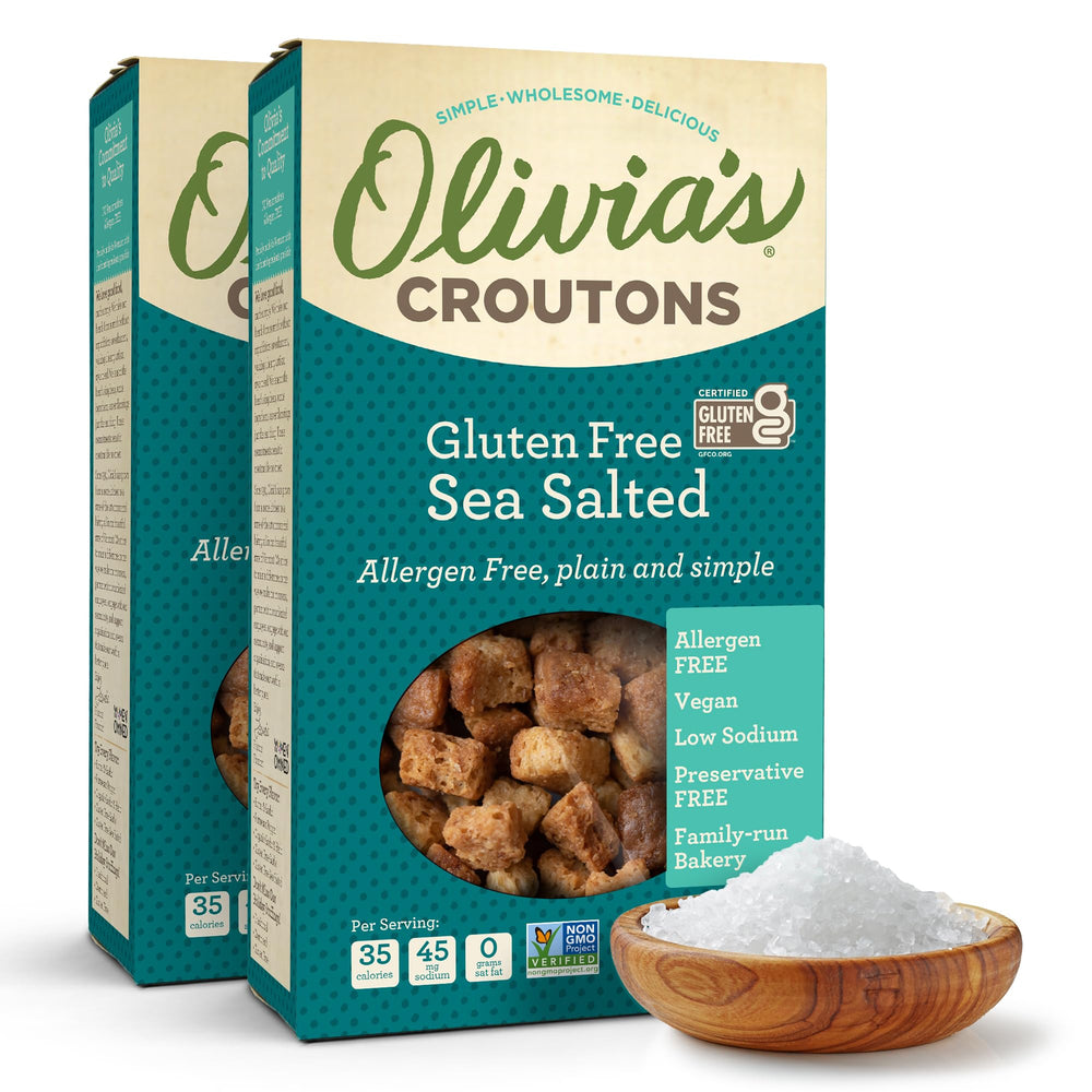Olivia's front packaging showing two 4.5 oz bags and convenience