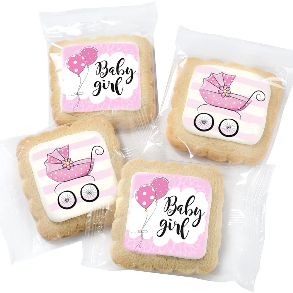 OMCookie arranged on a baby shower dessert table demonstrating visual appeal and party fit
