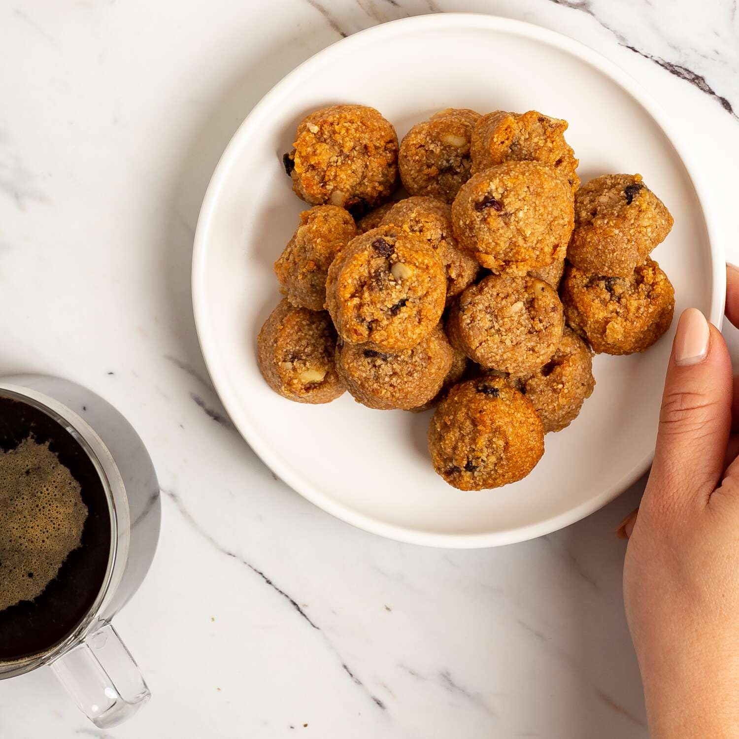 Ona open bag with cookies spilling out, ready-to-eat convenience shown