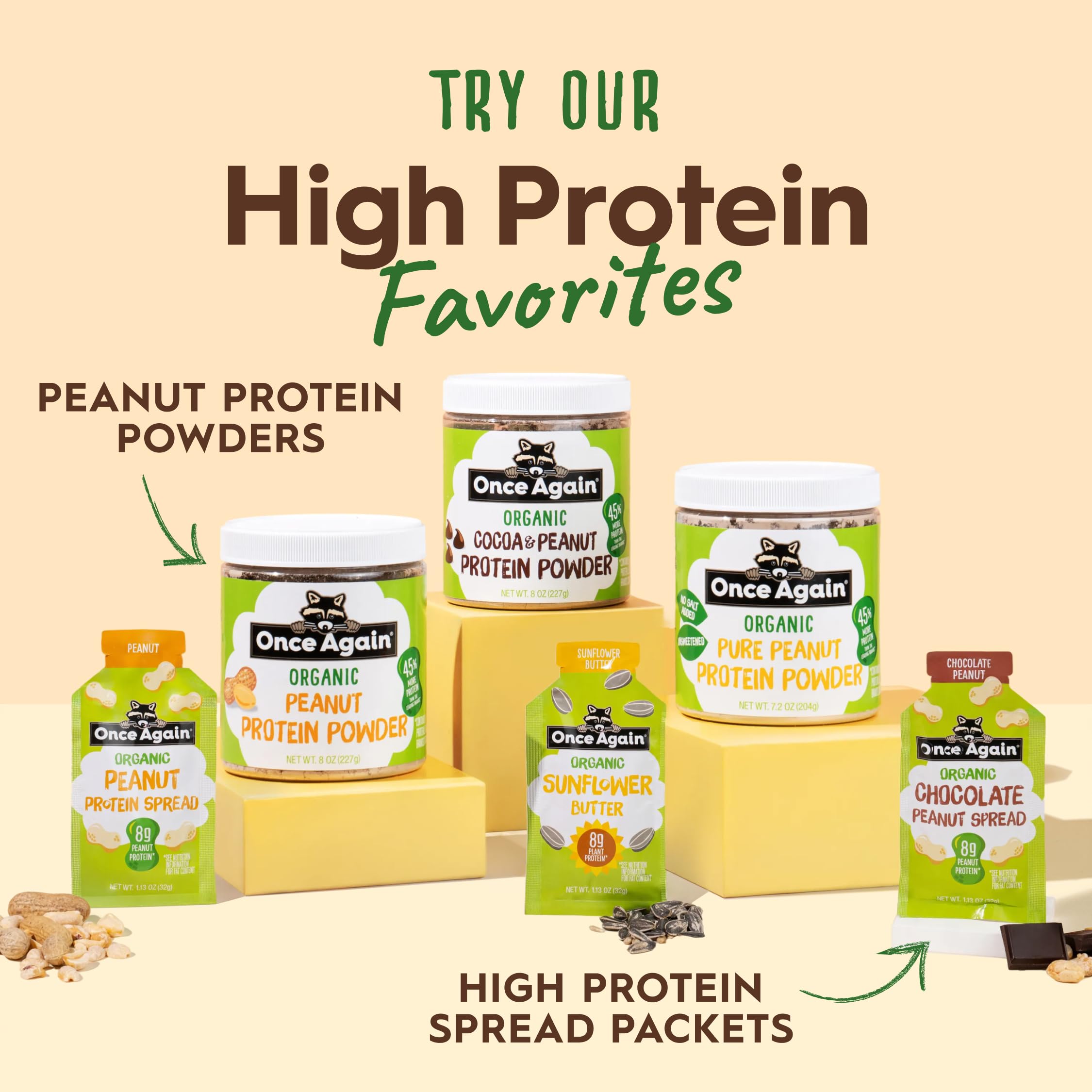 Once Again ingredients label and certifications showing organic and Non-GMO benefits