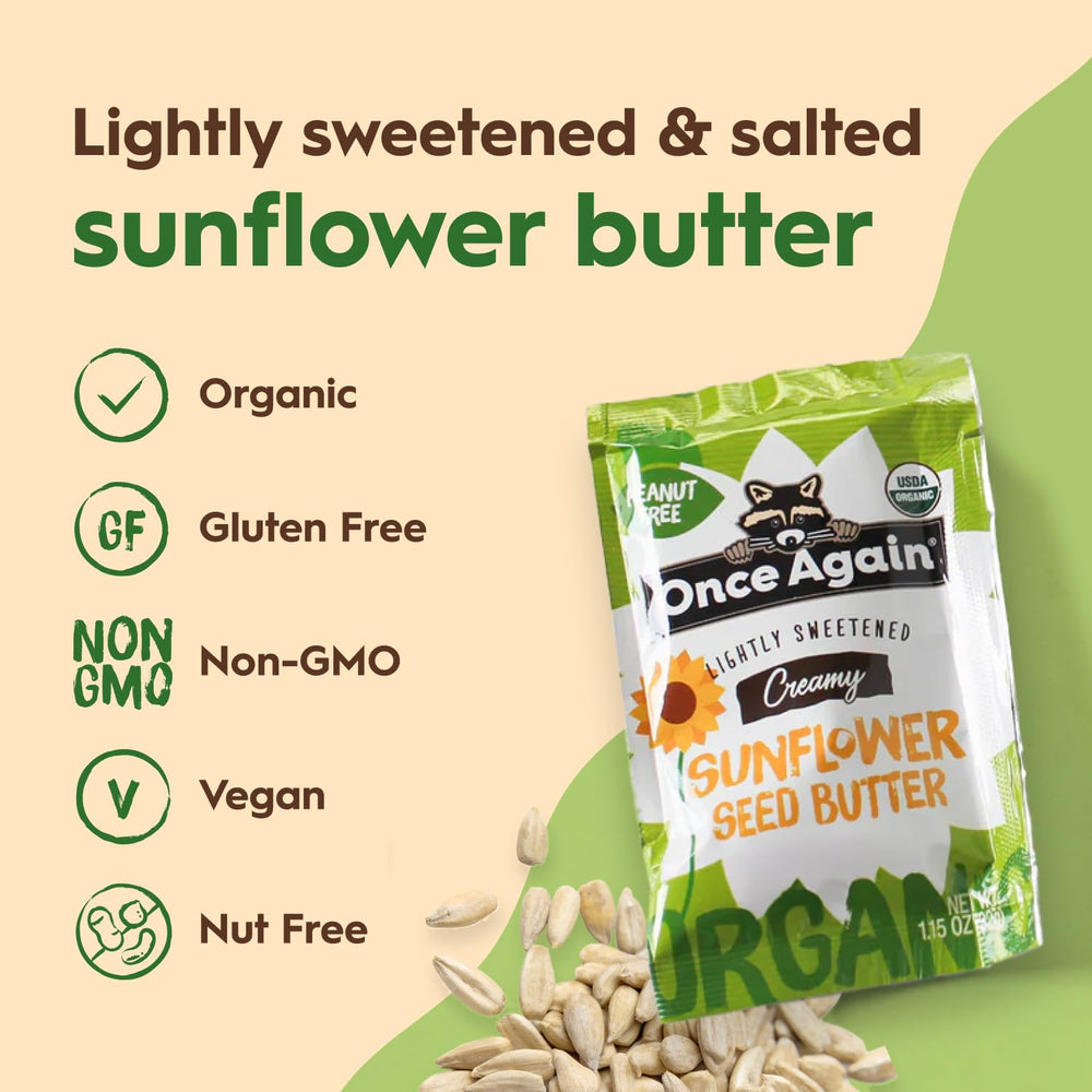Once Again organic sunflower seeds in bowl showing wholesome ingredient sourcing