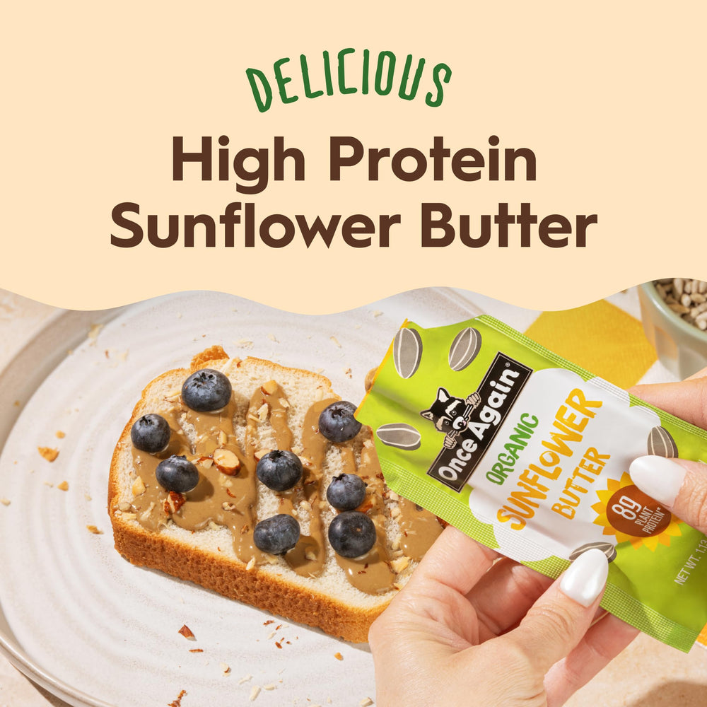 Once Again packet in hand for easy portion and convenience