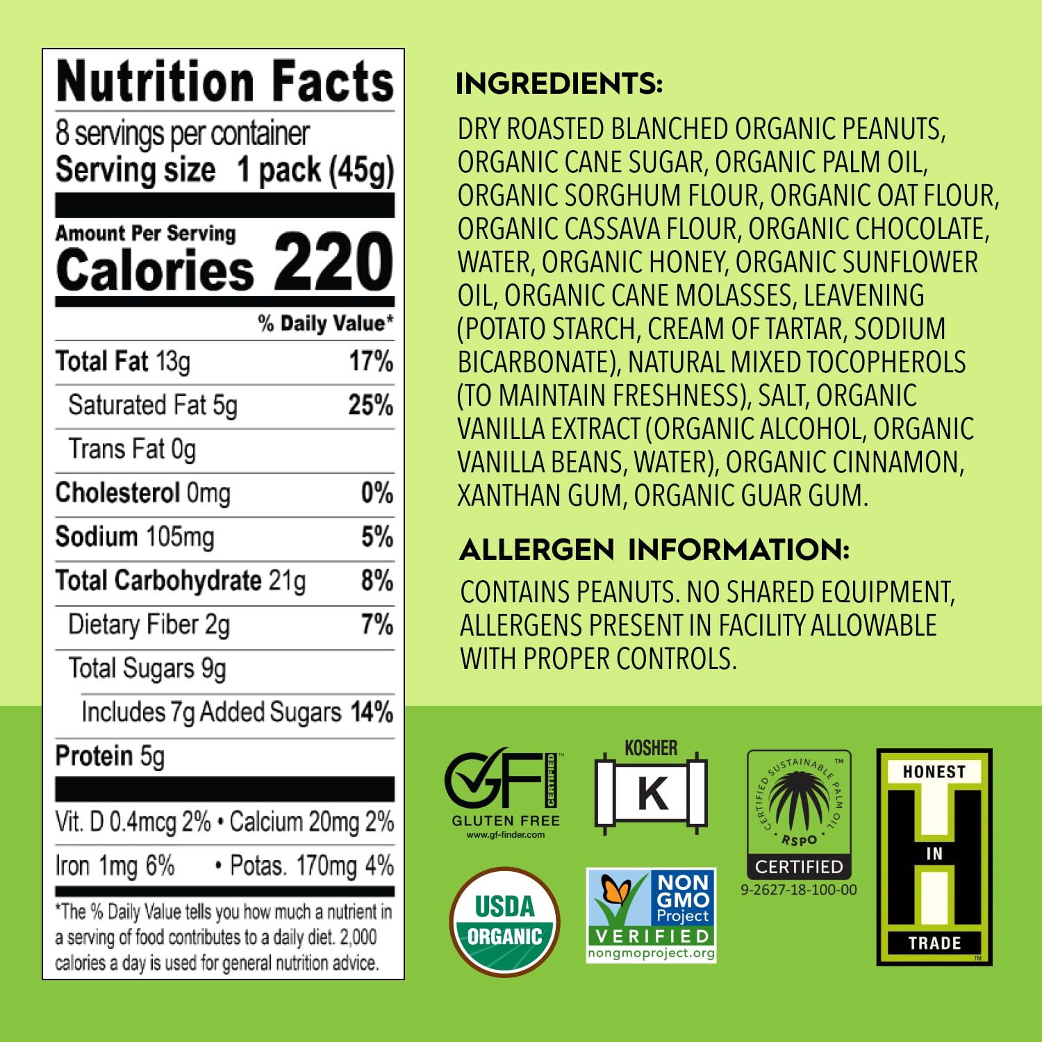 Once Again snack held in hand showing portion size and portability