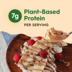 Once Again spoonful of almond butter being lifted to show creaminess and easy serving benefit