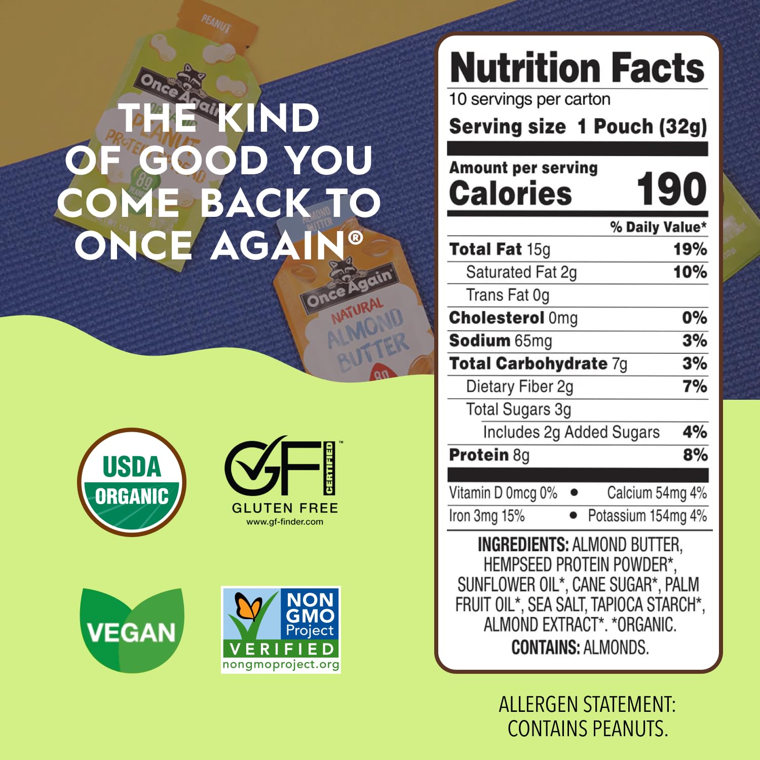 Once Again squeezed onto apple offering protein-packed snack
