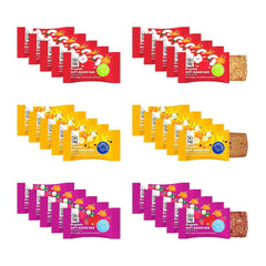 Once Upon a Farm front packaging showing variety pack and certifications for quick recognition