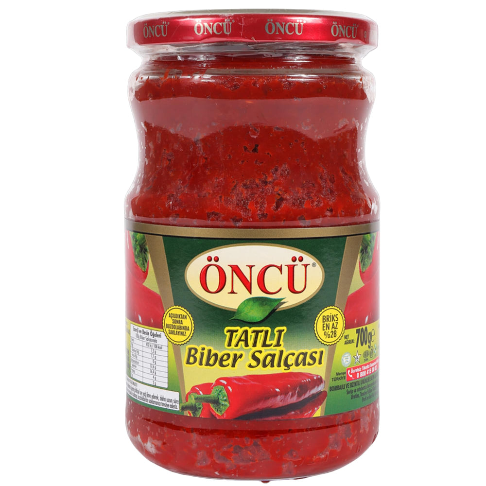 Oncu 700g jar front label showing brand and product benefit of authentic flavor