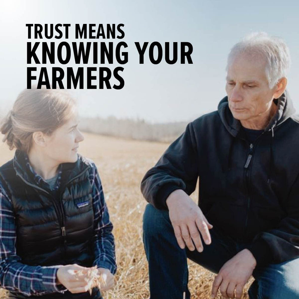 One Degree QR code on pack open to traceability, enabling farm-to-bag transparency