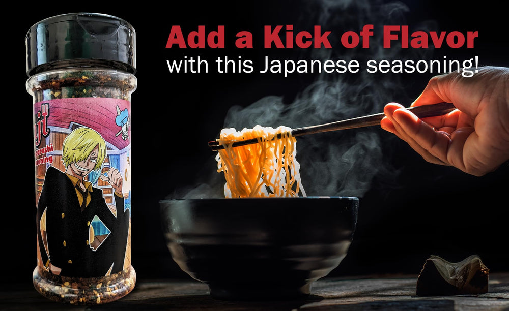 One Piece Sanji bottle in kitchen setting, inspires everyday culinary creativity
