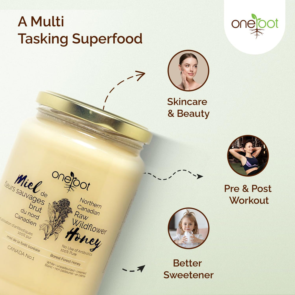OneRoot 1kg jar next to everyday items showing size and generous supply