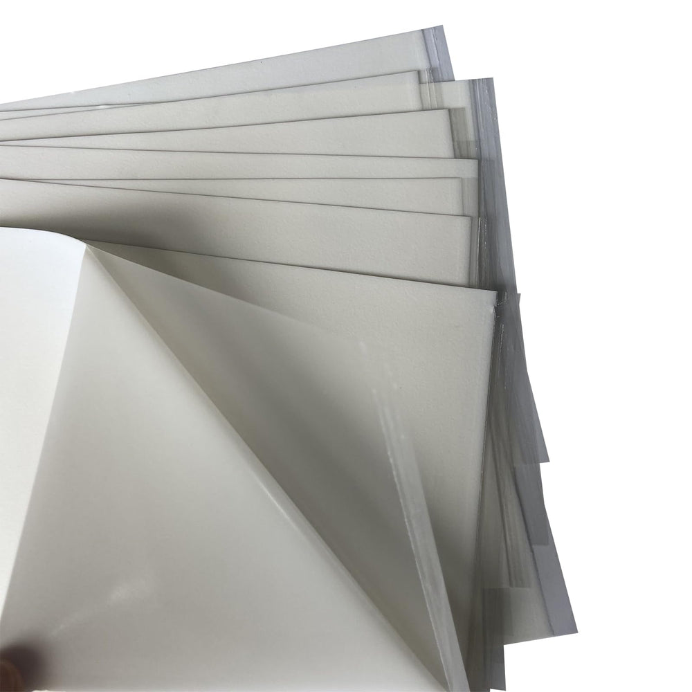 ONESUNNY size comparison with ruler showing 11.7×8.3 inch sheets for accurate fit