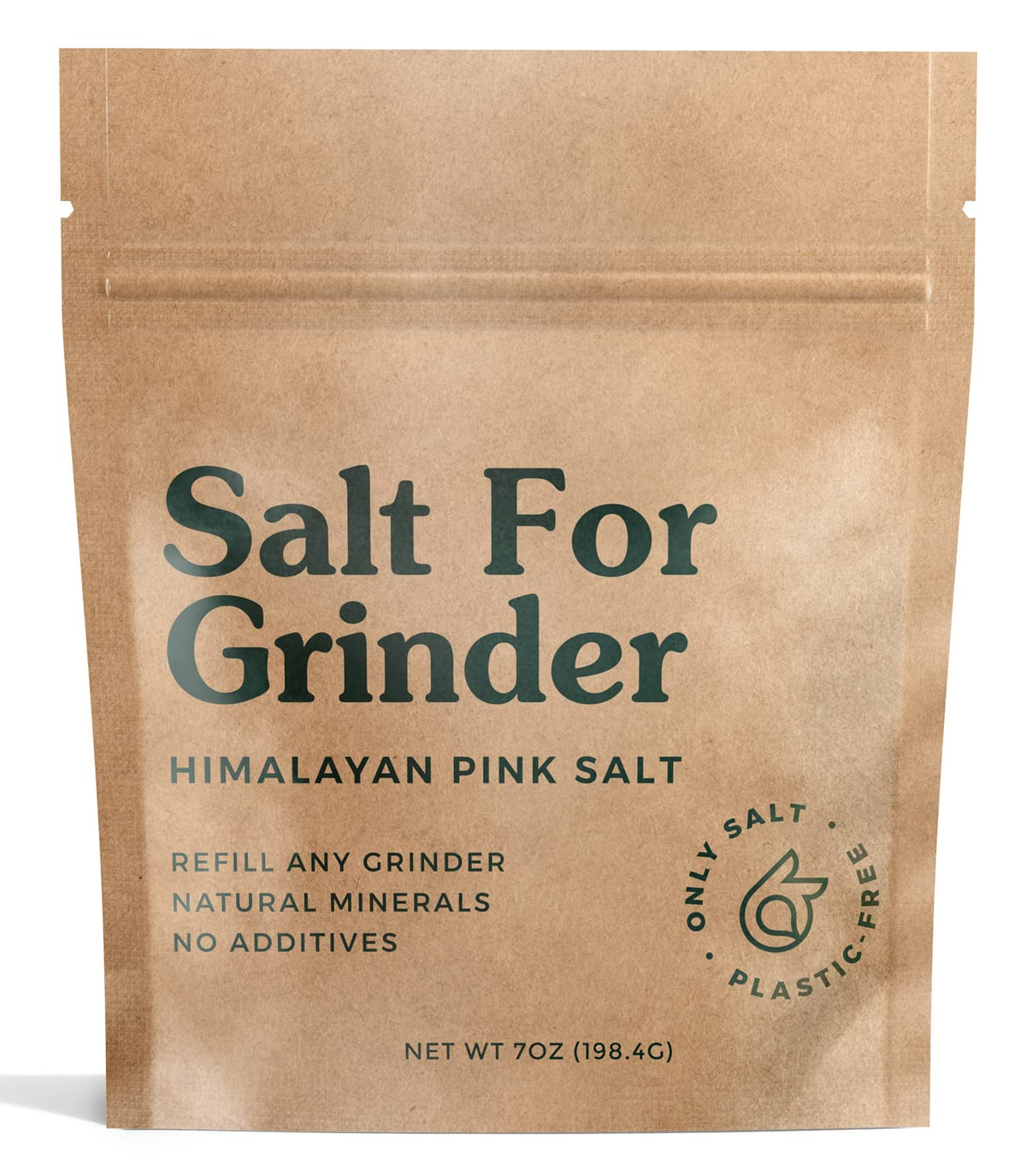 Only pink Himalayan front pouch showing product packaging and convenience