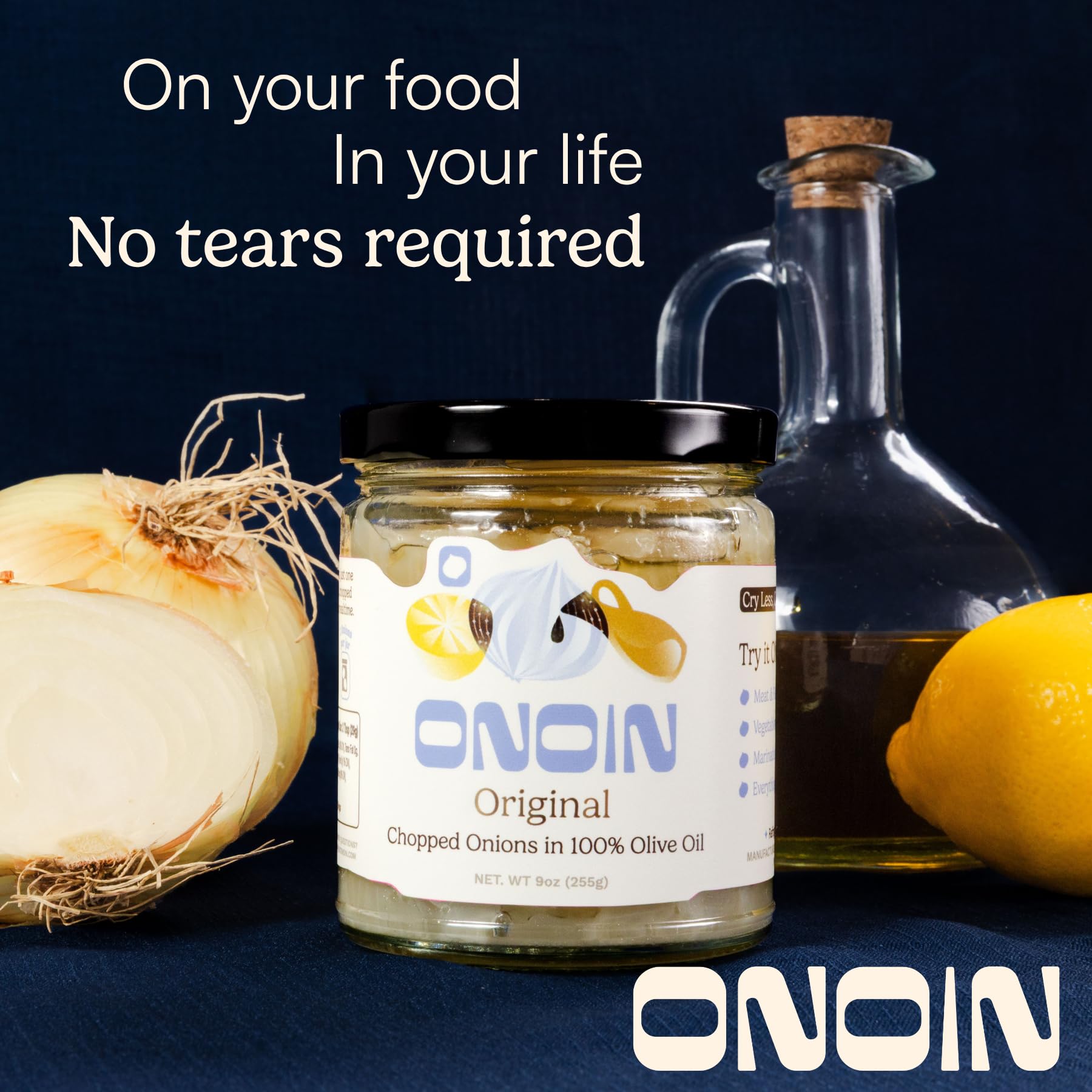 ONOIN jar in kitchen lifestyle scene inspiring everyday use benefit