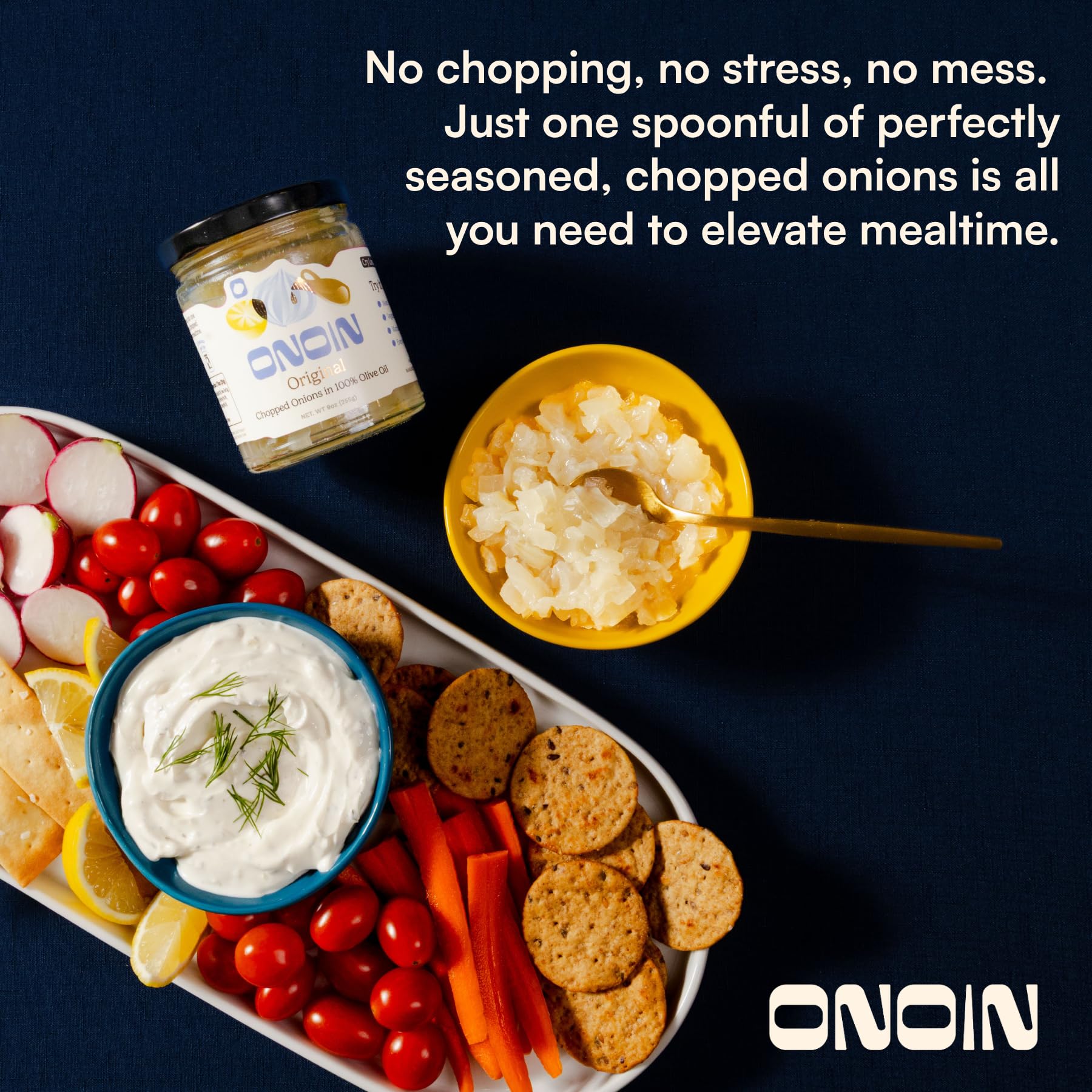 ONOIN in saucepan while sautéing for instant flavor benefit