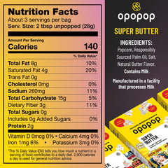 Opopop close-up of buttered kernels highlighting even seasoning and flavor