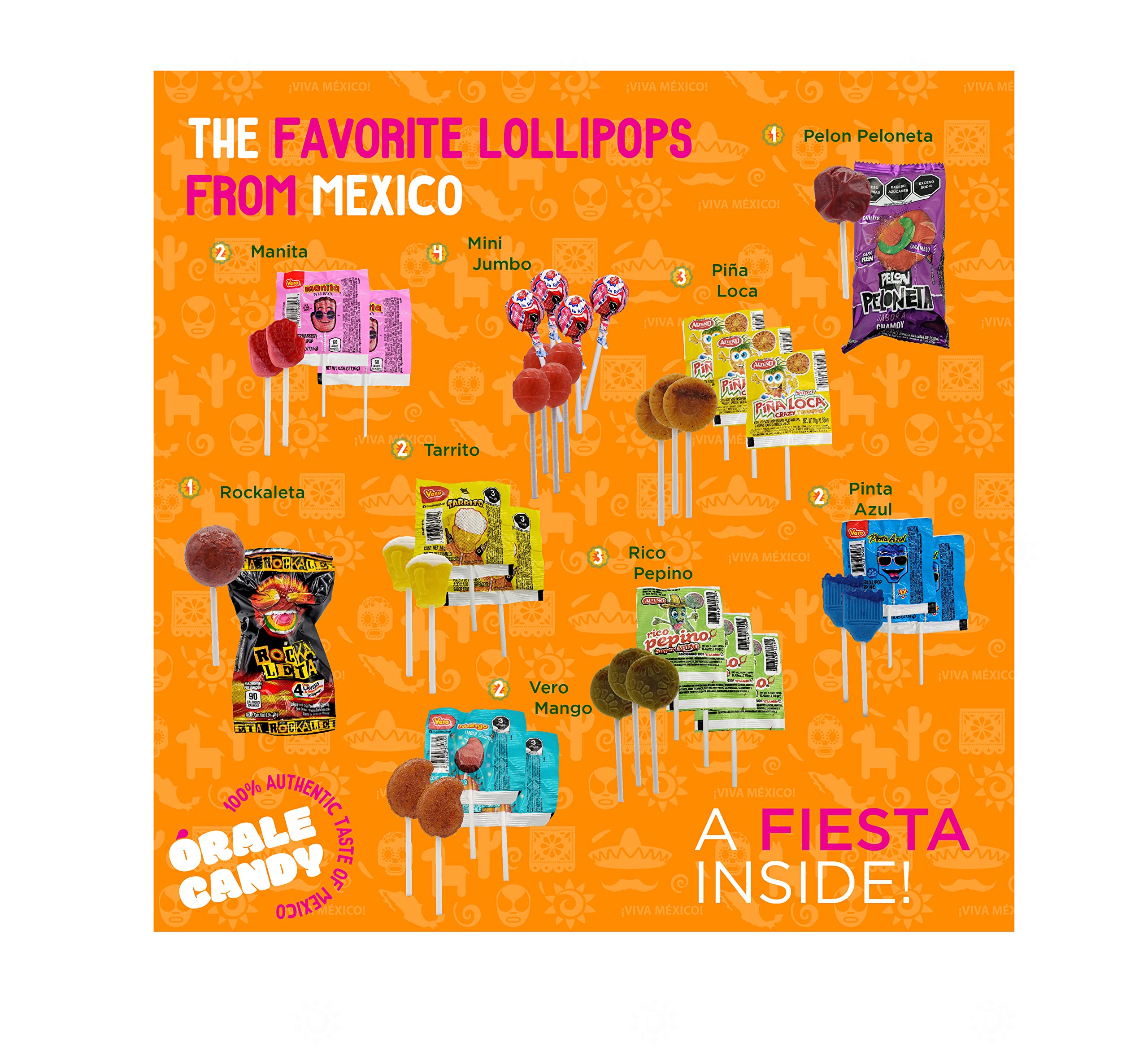 Órale Candy hand holding candies showing scale and easy portioning benefit