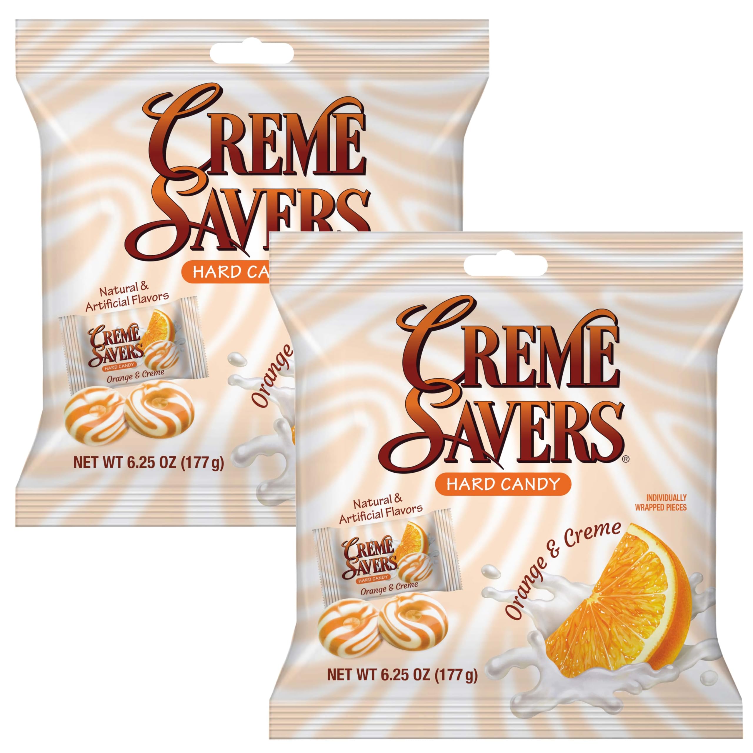 THE HAMPTON CANDY COMPANY orange-cream candy close-up showing citrus brightness