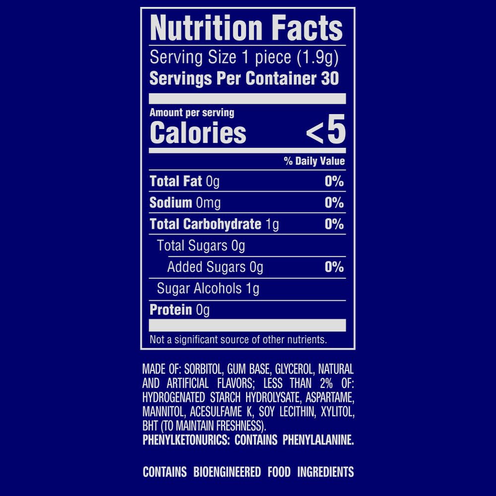 Orbit product label with ADA seal visible for recognized oral-care benefits