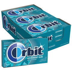 Orbit single pack opened to show travel-ready mint pieces for convenience