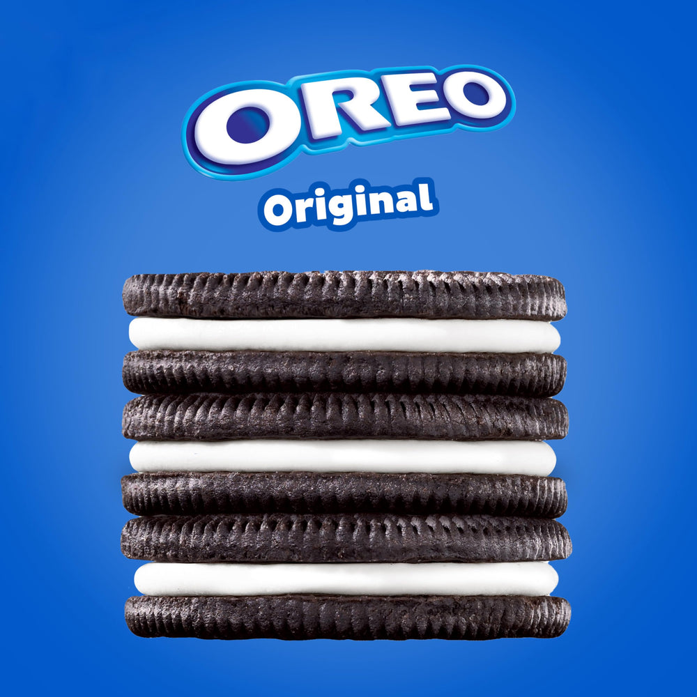 OREO cookie wafer texture and creme filling detail for quality