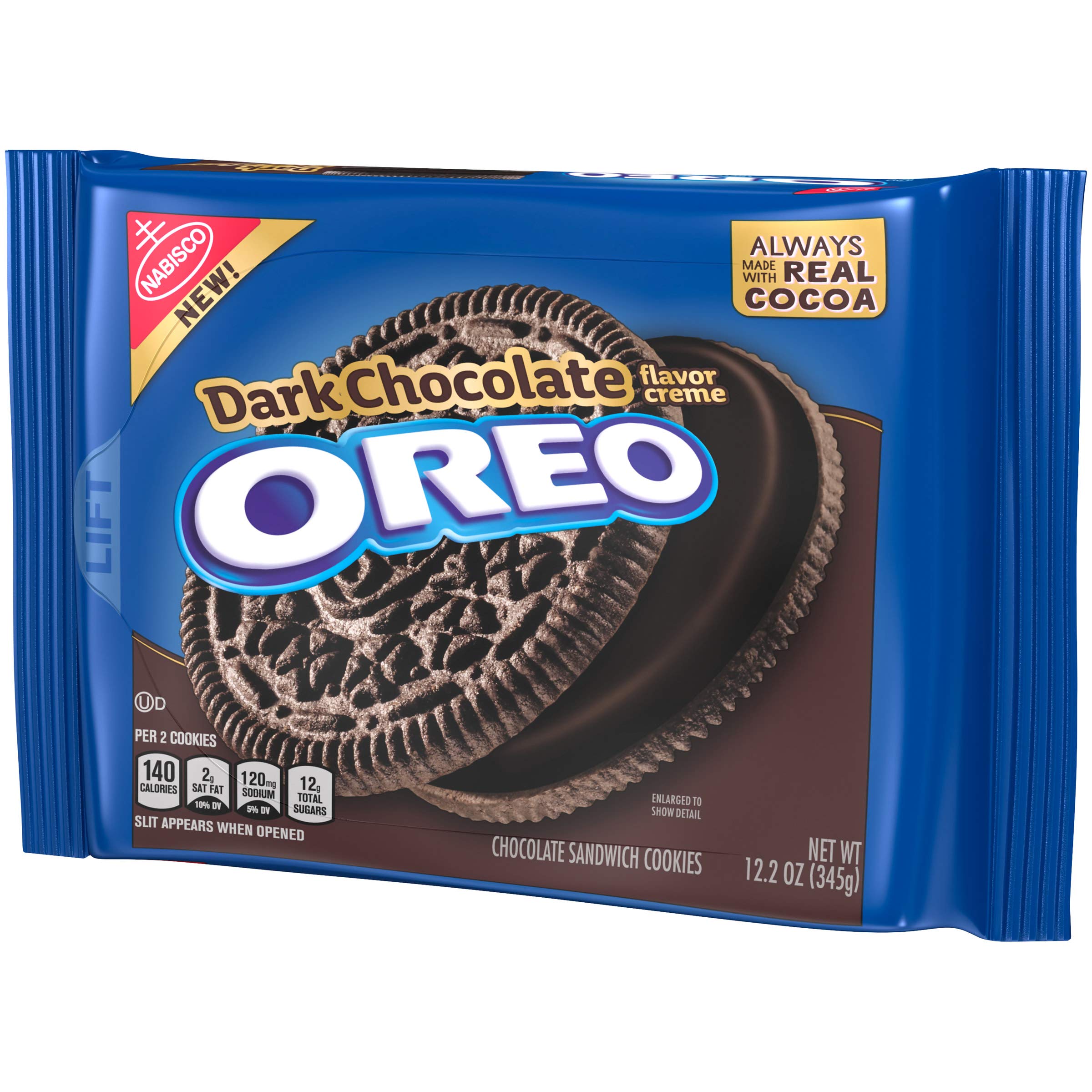 OREO cookie half-dunked in milk emphasizing OREO dunking tradition and creamy contrast