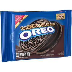 OREO stacked cookies side view highlighting filling thickness and dunkability benefit