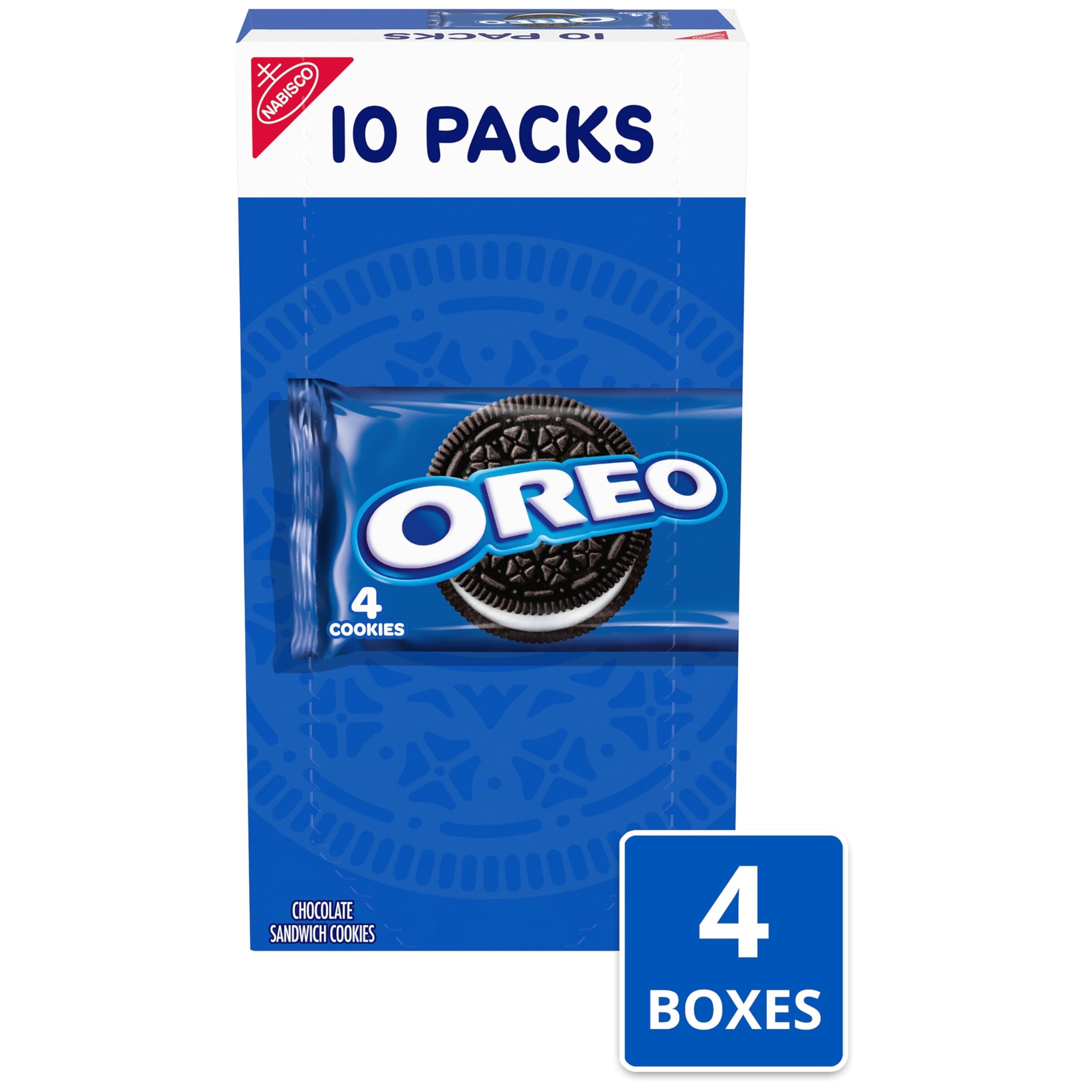 OREO individual snack pack close-up demonstrating portion control