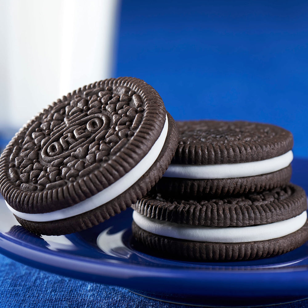 OREO product label and ingredients closeup for transparency