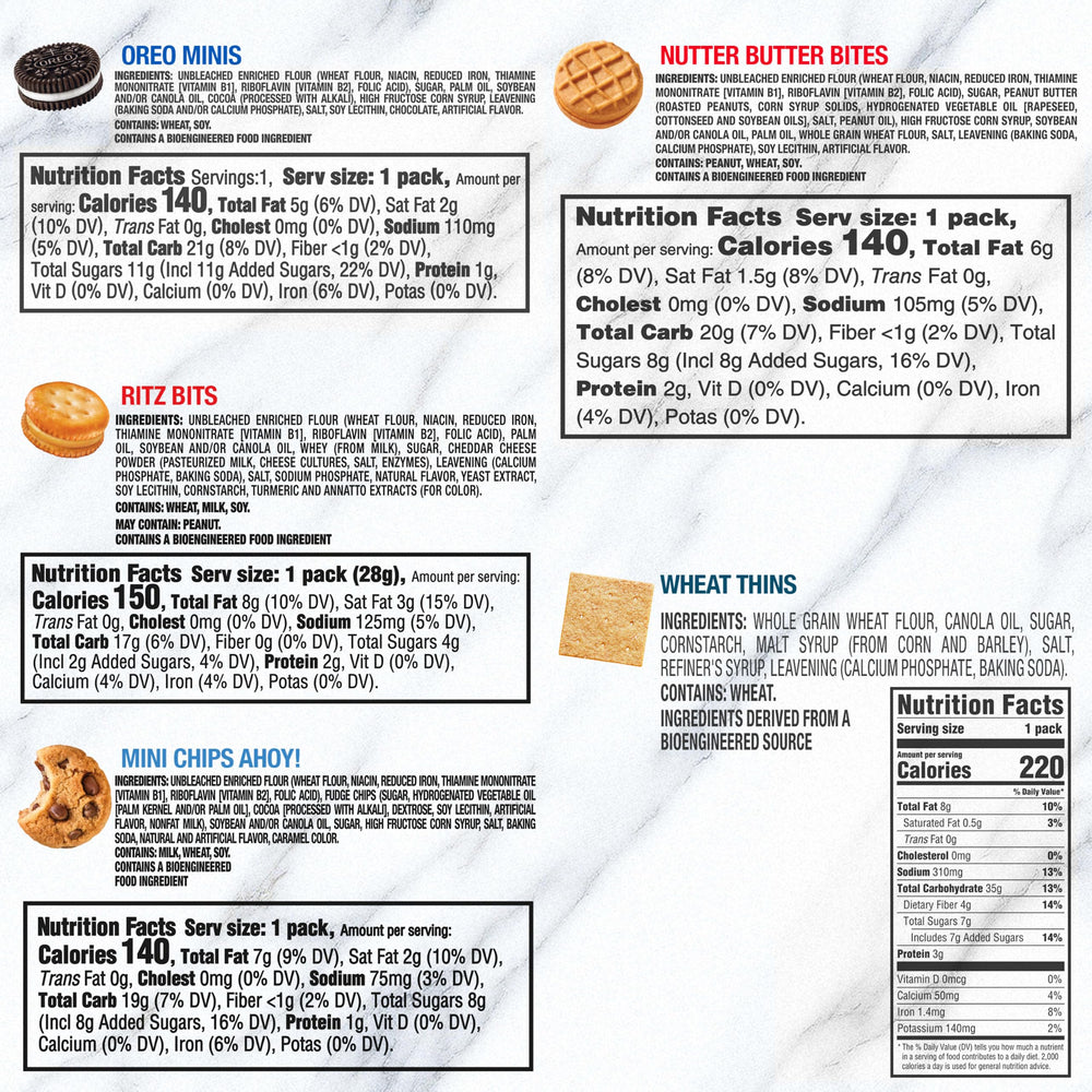 OREO mini pack close-up showing sealed cookies and grab-and-go convenience