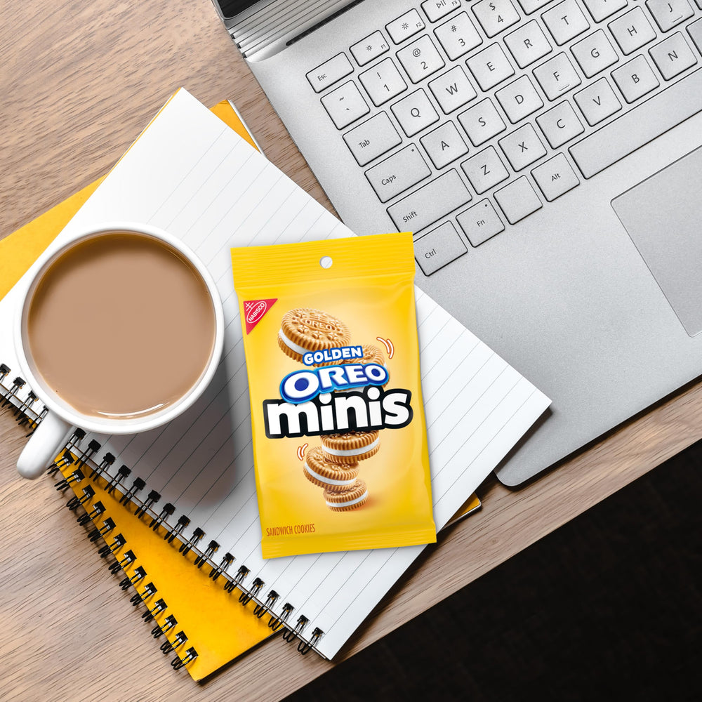 Oreo minis golden group of sealed bags displaying bulk convenience