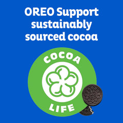 Oreo individual pack opened to show neatly protected cookies for freshness
