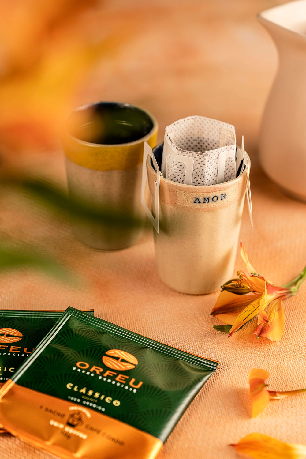 ORFEU pack shown in hand demonstrating compact travel-friendly convenience